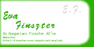 eva finszter business card